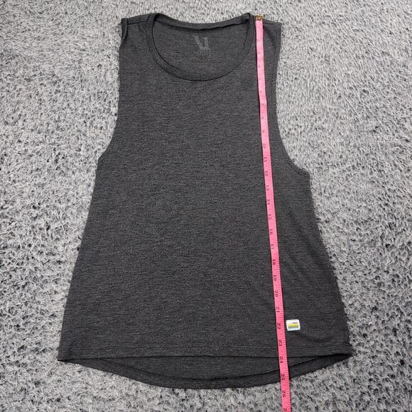 Vuori Tank Top Men Small Gray Heather Performance Athletic Lightweight Shirt - Picture 4 of 6